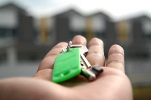 House key in hand