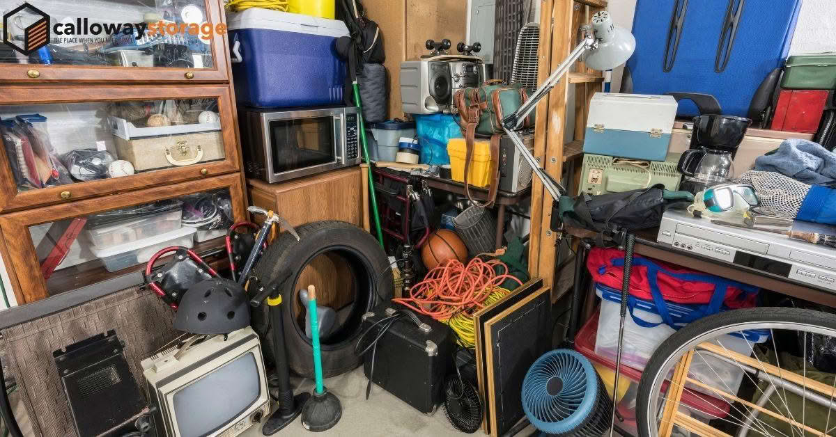 cluttered room