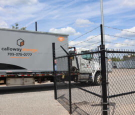Portable Storage Truck. Calloway Storage Portable Storage in stored in Gravenhurst delivered across Muskoka, Haliburton, Midland and beyond!